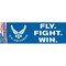 BM0164 Blue U.S. Air Force "FLY. FIGHT. WIN." Sticker (3.5x10'')